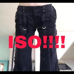 HUGE ISO vintage tripp nyc corset bondage pant